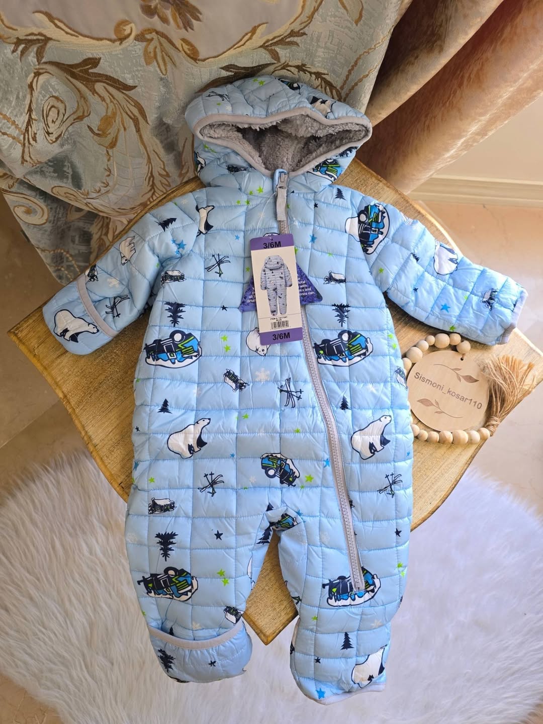 سرهمی کاپشنی گرم نوزادی کد ۲۸۹